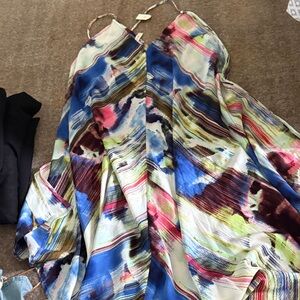 Multicolor Abstract Print Women's Dress